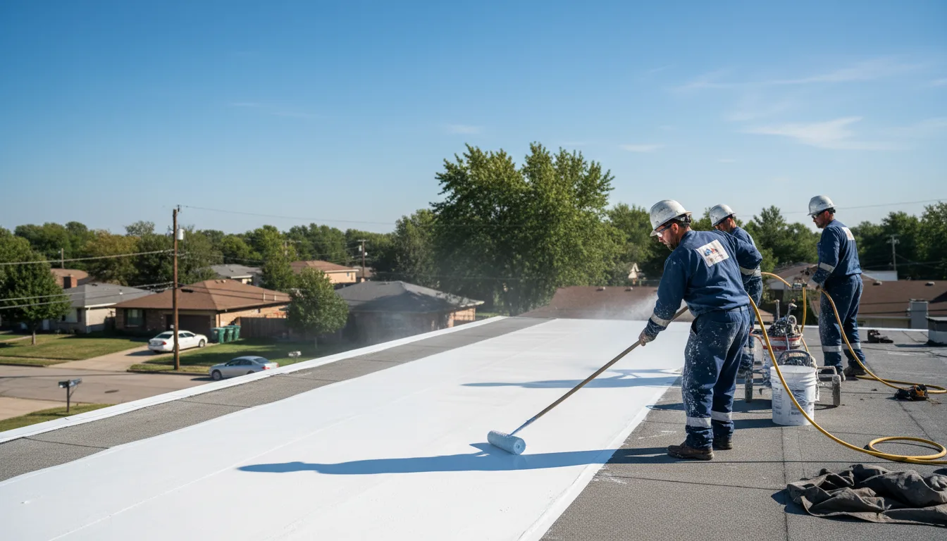 Commercial roof coating in Franklin, VA near me